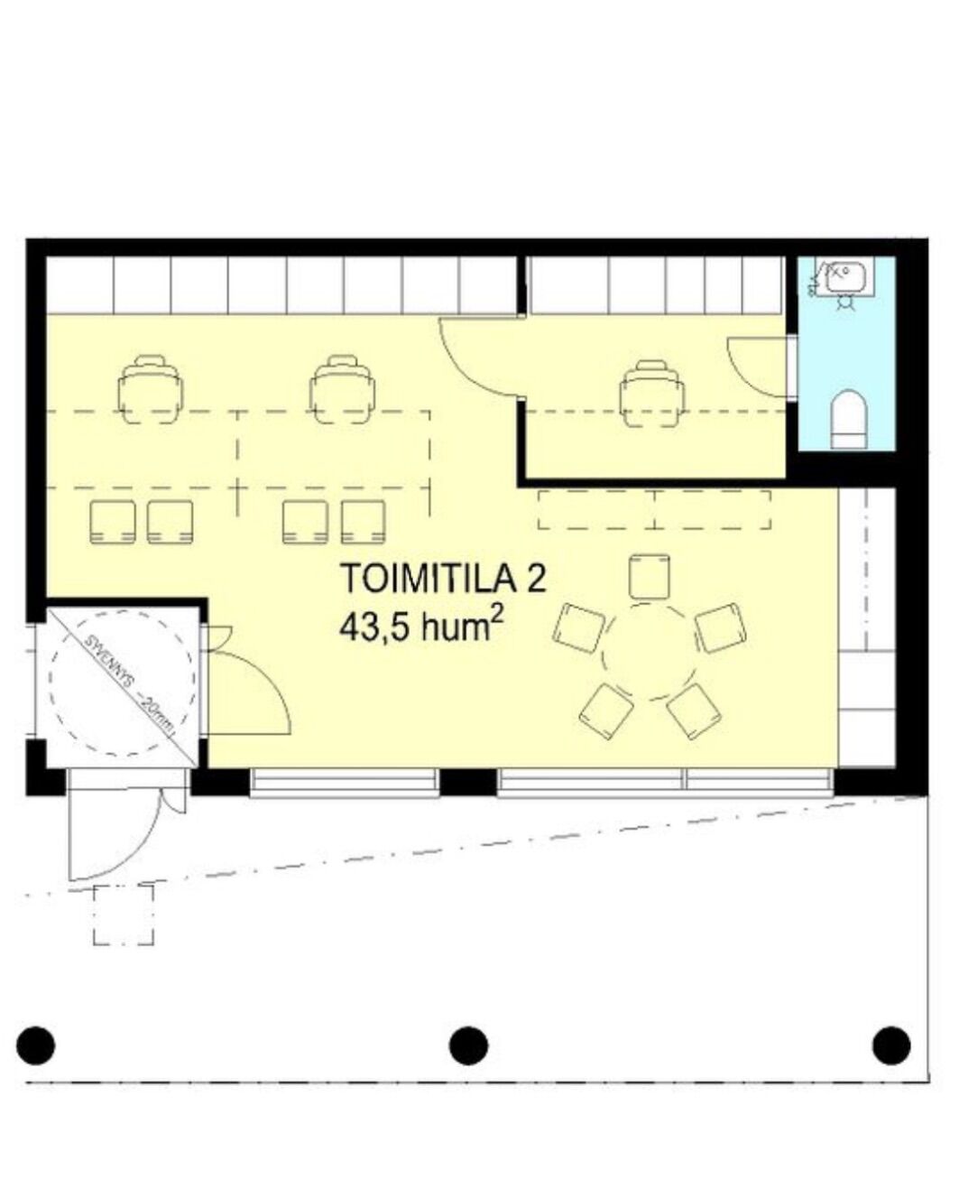 Kuva toimitilasta